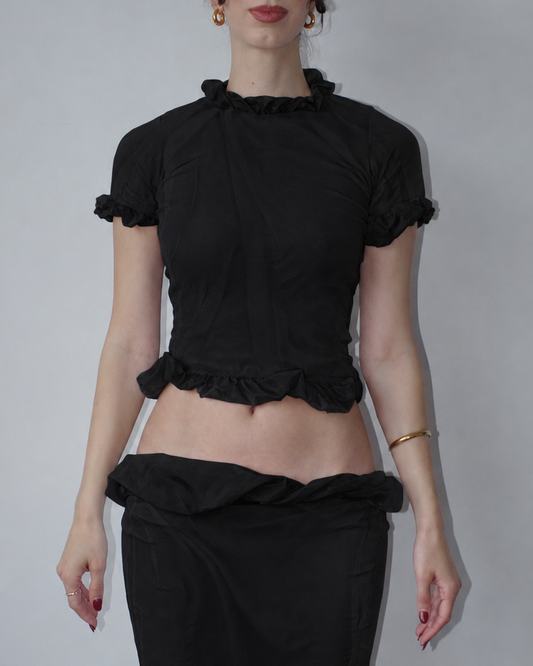 002 BABY TEE / ONYX